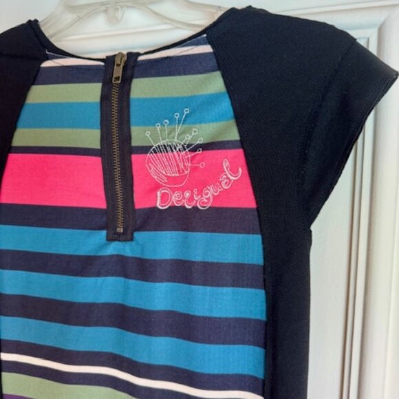 Colorful Desigual Short Sleeve Dress - Picture 6 of 7